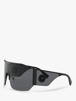 Versace VE2220 Men's Irregular Sunglasses - view 2, Black/Grey
