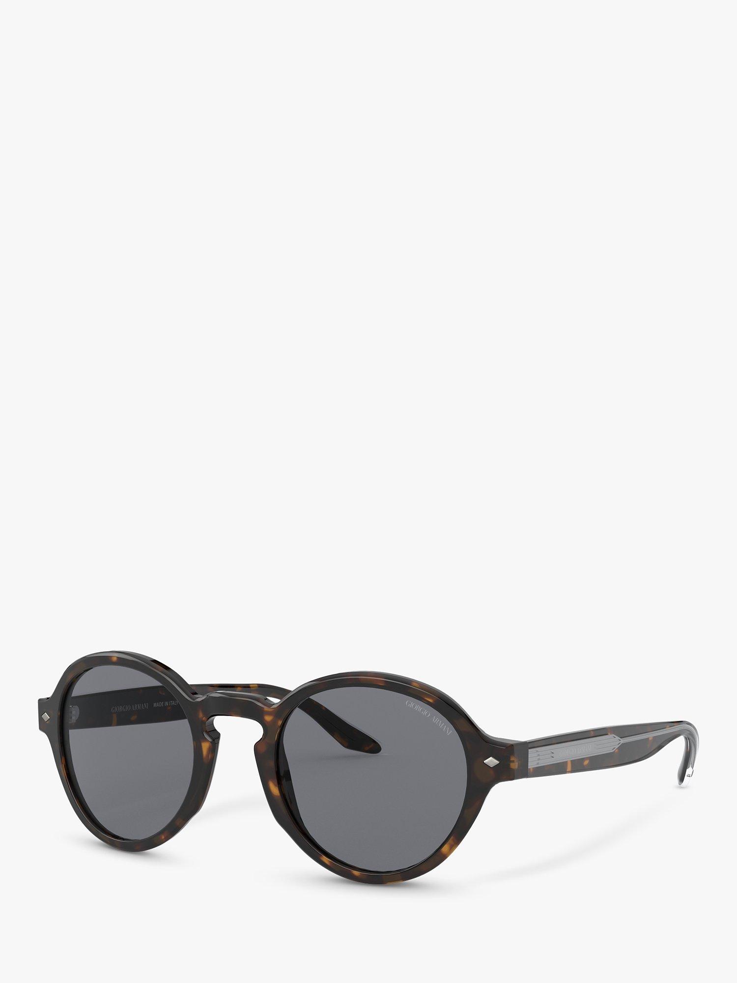 Emporio Armani AR8130 Men's Phantos Sunglasses, Havana Tortoise/Grey