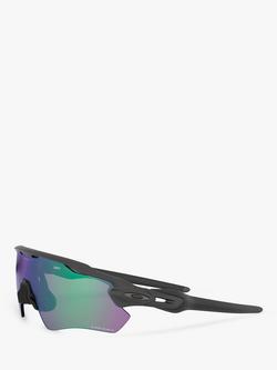Oakley OO9208 Men's Radar EV Path Wrap Sunglasses, Steel/Mirror Green - view 2, Steel/Mirror Green