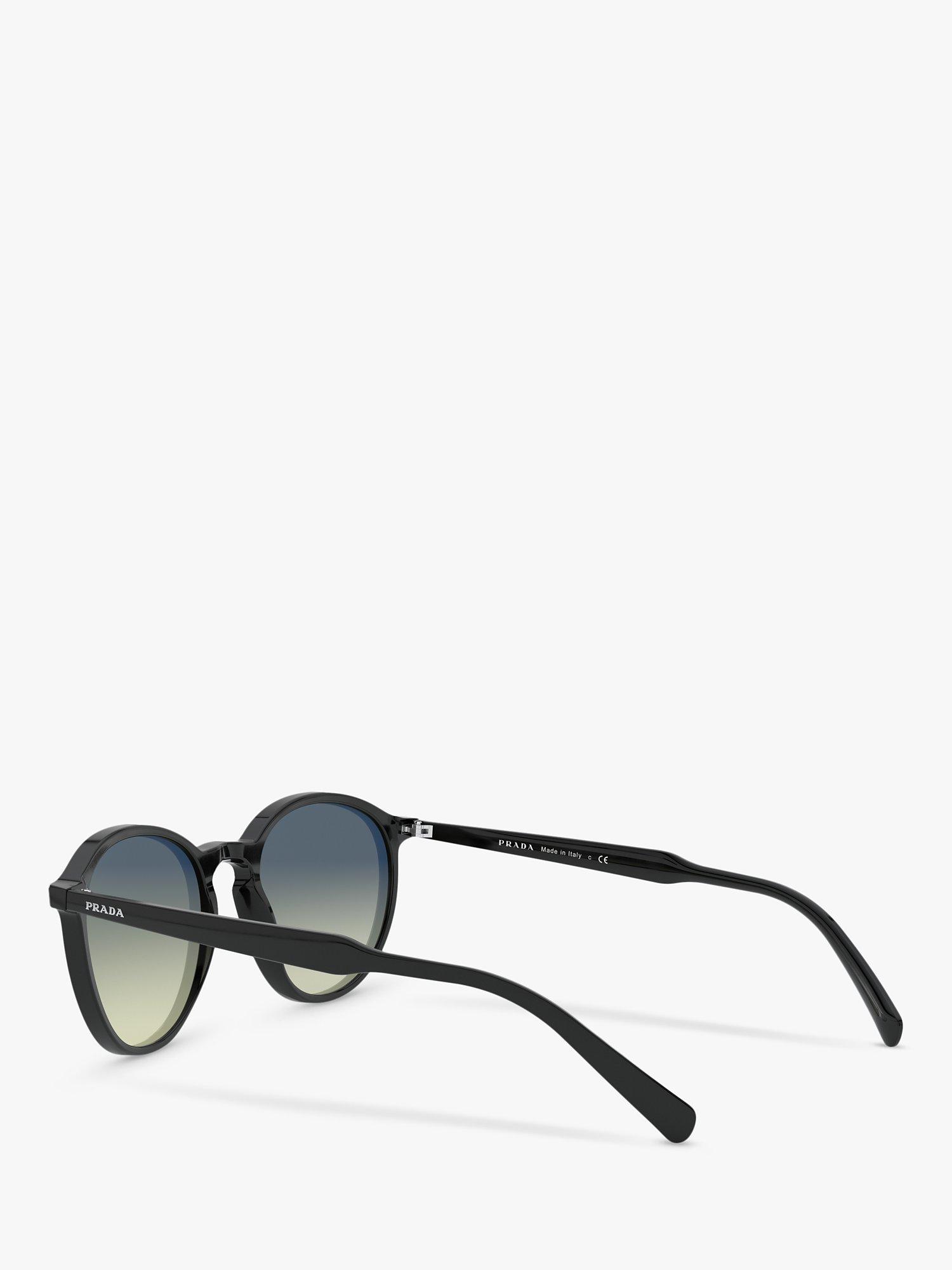 Product image 5 of 11, which shows Prada PR 05XS Round Sunglasses, Black