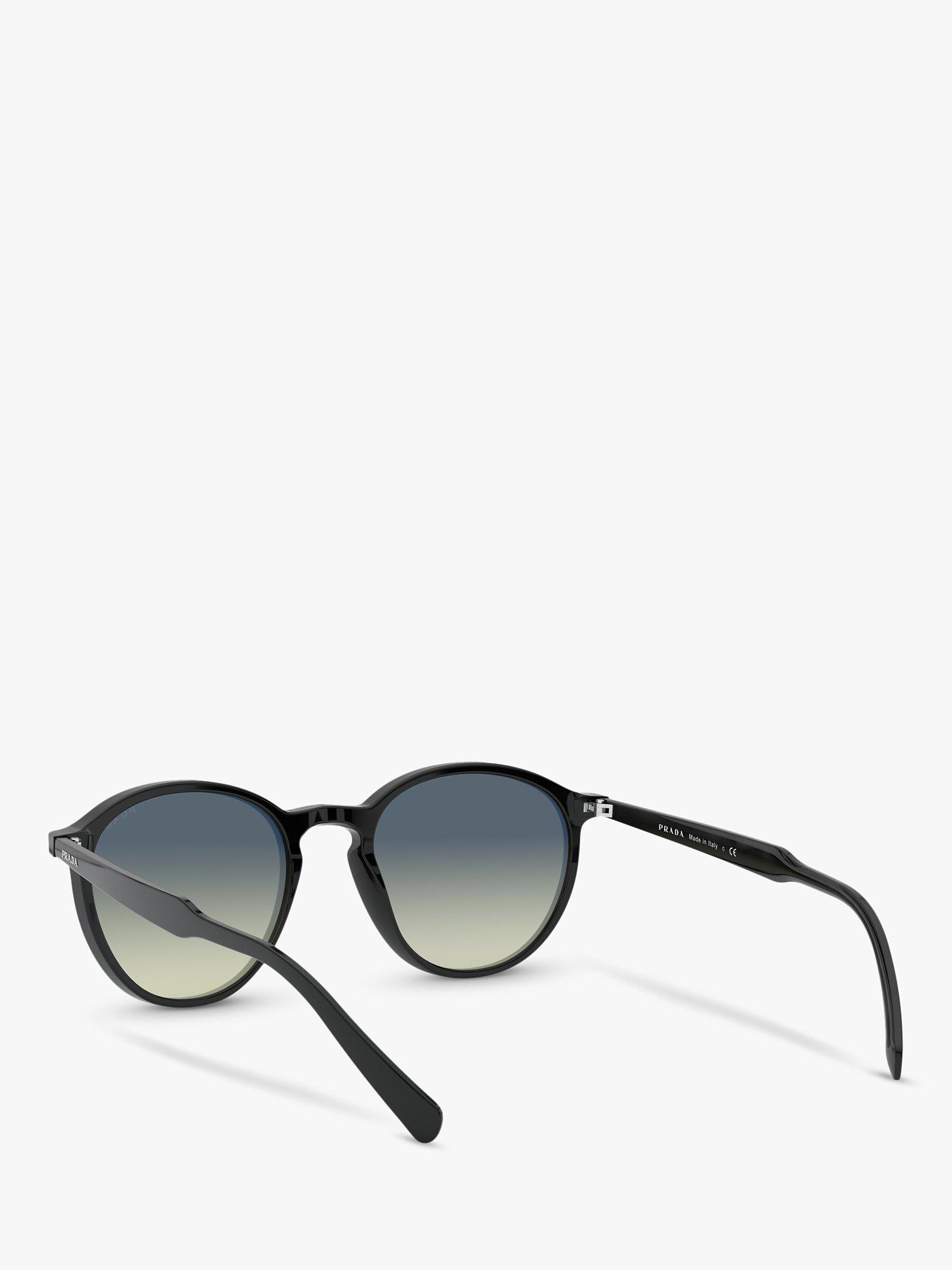 Product image 6 of 11, which shows Prada PR 05XS Round Sunglasses, Black