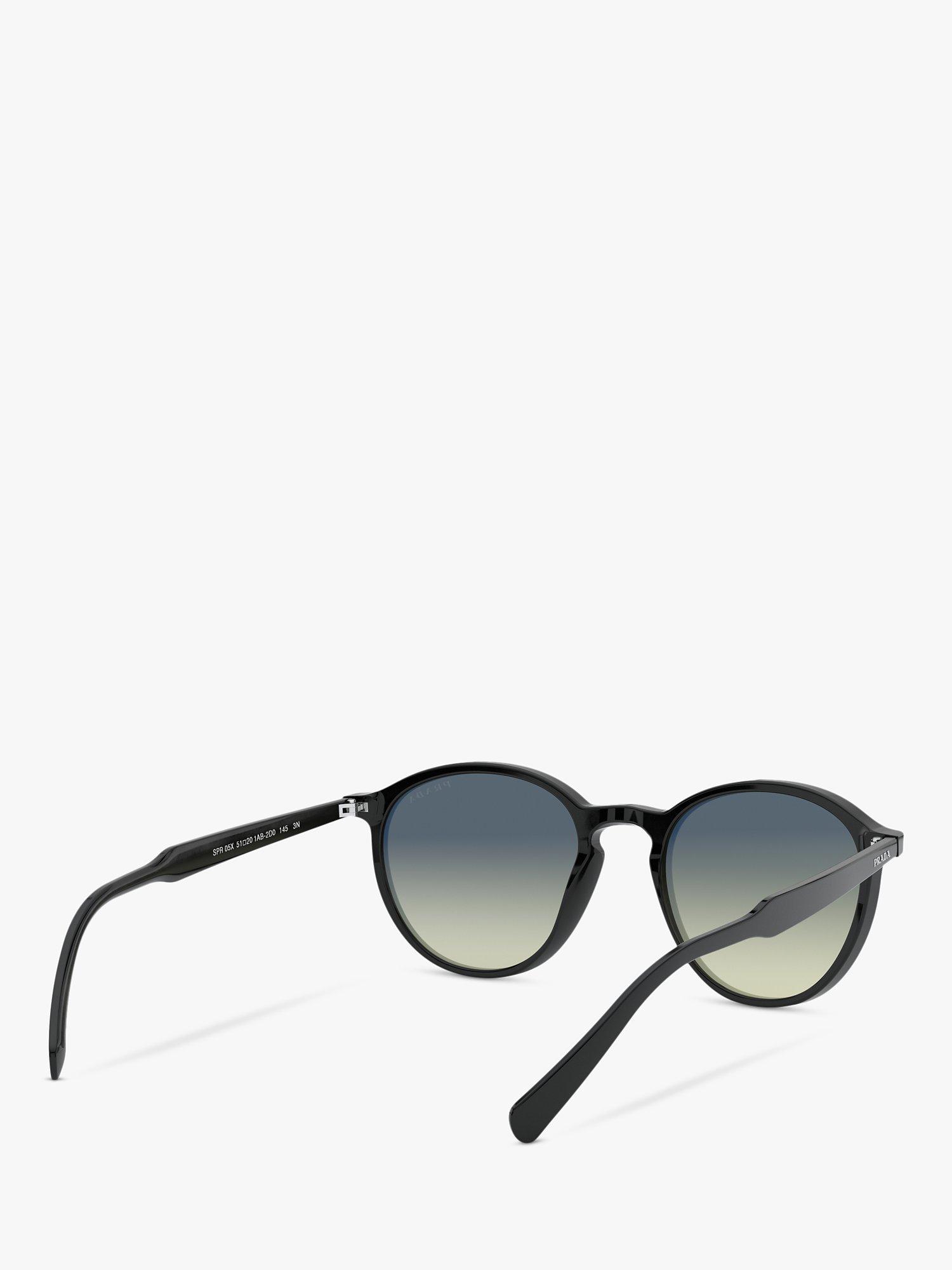 Product image 8 of 11, which shows Prada PR 05XS Round Sunglasses, Black