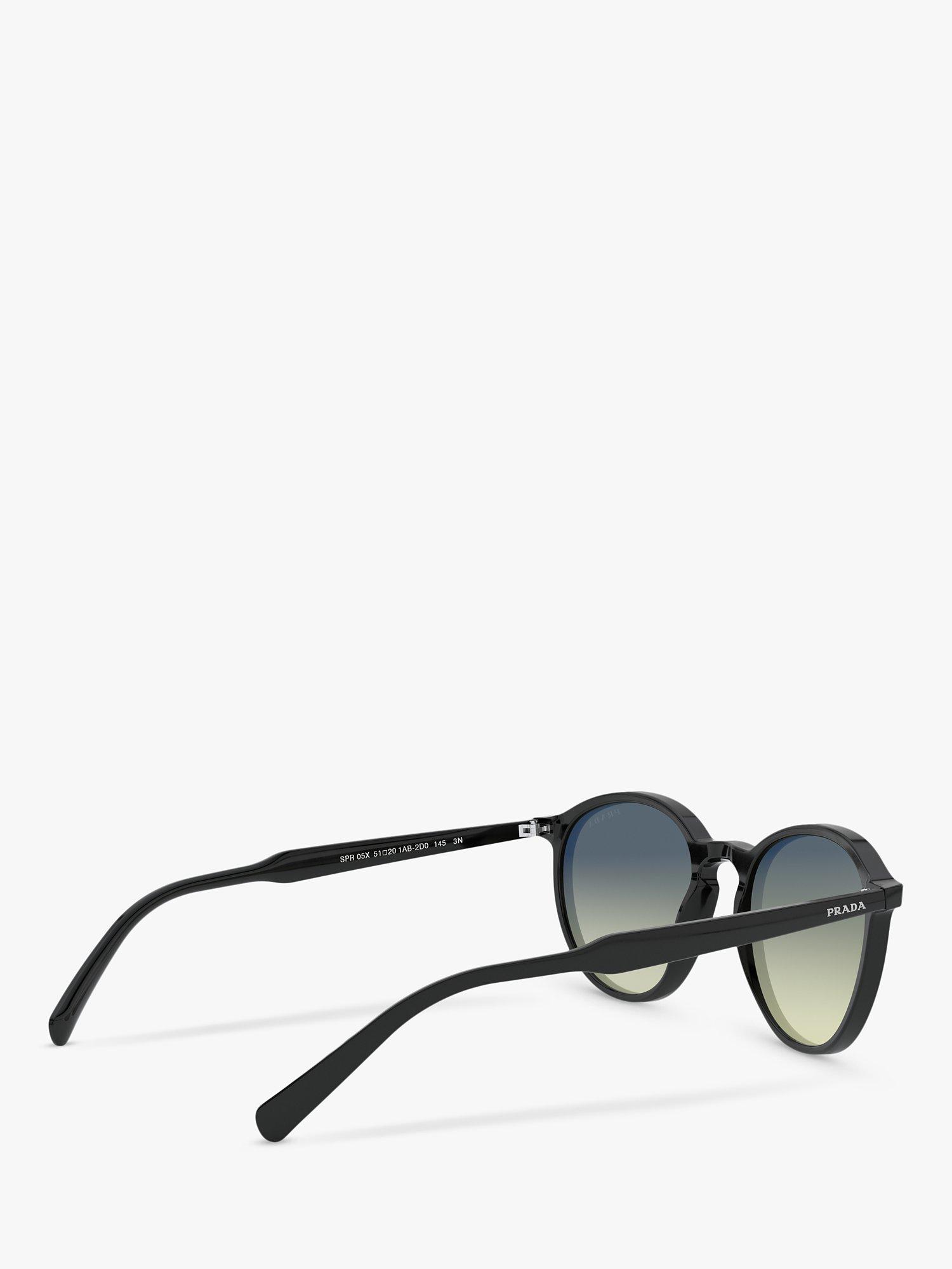 Product image 9 of 11, which shows Prada PR 05XS Round Sunglasses, Black