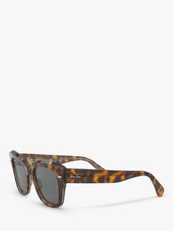 Ray-Ban RB2186 State Street Unisex Tortoise Shell Sunglasses, Light Brown - view 2, Light Brown