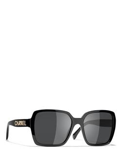 CHANEL Pillow Sunglasses CH5408, Black, Black