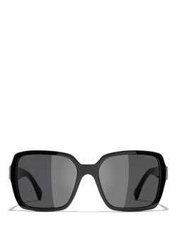 CHANEL Pillow Sunglasses CH5408, Black - view 2, Black