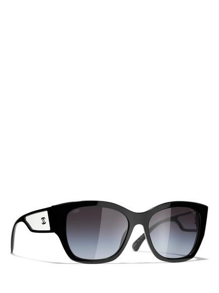 CHANEL Irregular Sunglasses CH5429 Black/Grey Gradient, Black/Grey Gradient