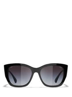 CHANEL Irregular Sunglasses CH5429 Black/Grey Gradient - view 2, Black/Grey Gradient