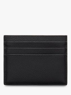 Mulberry Small Classic Grain Leather Zipped Credit Card Slip - view 2, Black