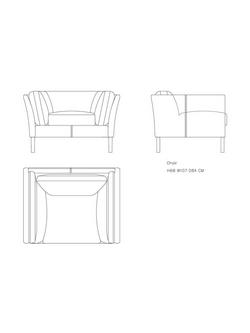 Halo Groucho Leather Armchair - view 2, Antique Whisky