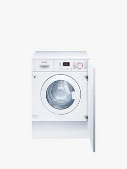 Bosch Series 4 WKD28352GB Integrated Washer Dryer, 7kg/4kg Load, 1400rpm Spin, White, White