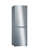 Bosch Series 2 Freestanding 50/50 Fridge Freezer, KGN34NWEAG, KGN34NLEAG, Inox-look