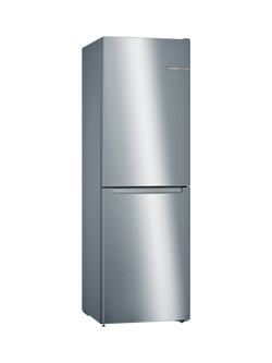 Bosch Series 2 Freestanding 50/50 Fridge Freezer, KGN34NWEAG, KGN34NLEAG, Inox-look
