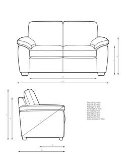 John Lewis Camden Medium 2 Seater Sofa, Light Leg - view 2, Easy Clean Chunky Chenille Seagrass
