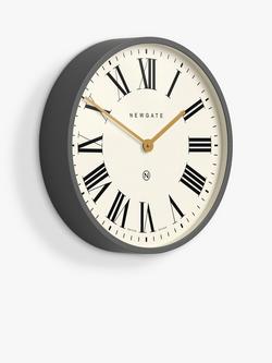 Newgate Clocks Mr Butler Roman Numeral Analogue Wall Clock, 45cm - view 2, Grey/Cream