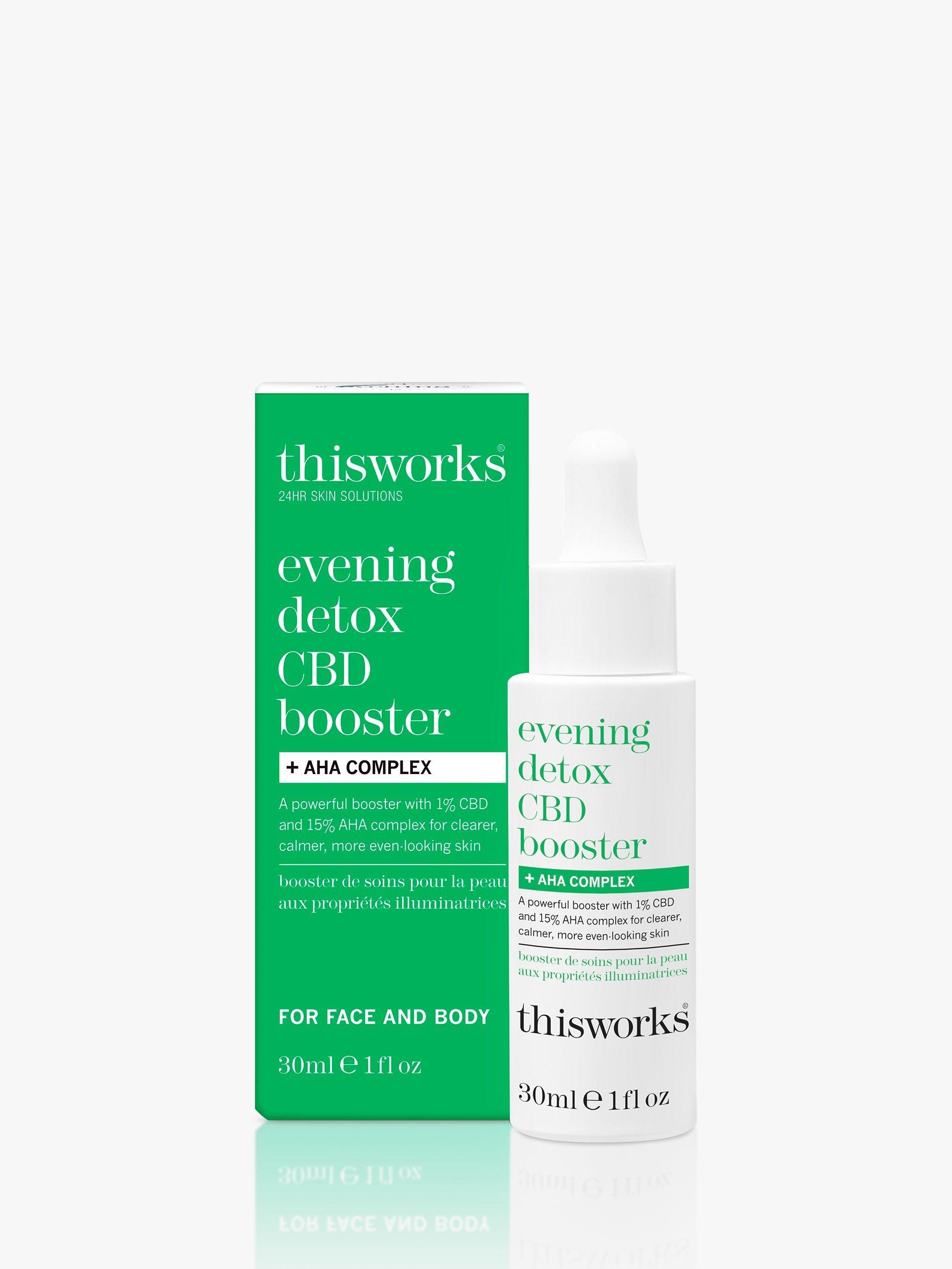 This Works Evening Detox CBD Booster AHA Complex, 30ml