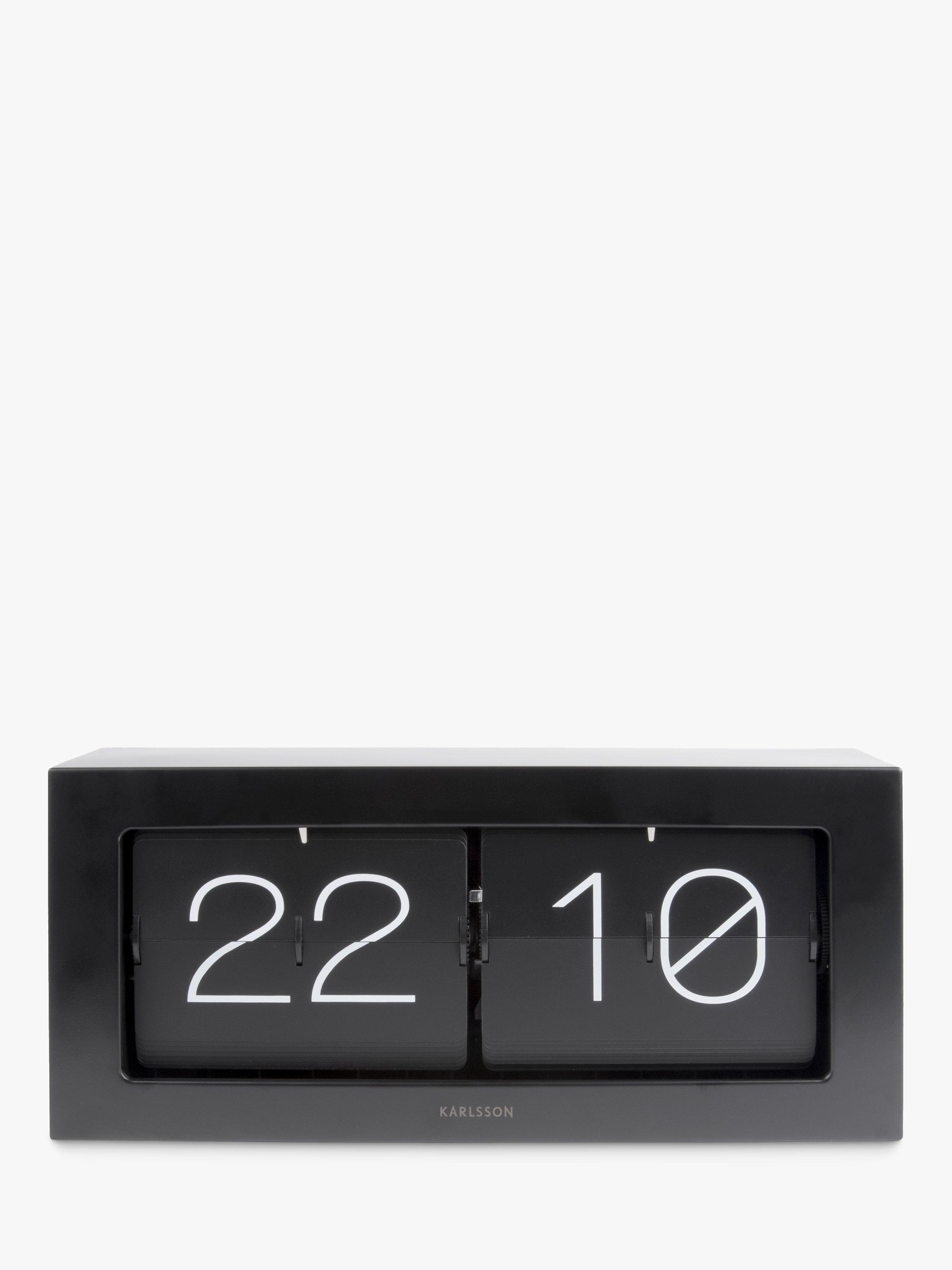 Karlsson Extra Large Boxed Flip XL Wall/Table Clock, Black