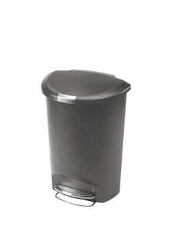 Simplehuman Semi-Round Pedal Bin, 50L, Grey