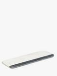 John Lewis Long Marble Serving Board, 44cm, White/Black