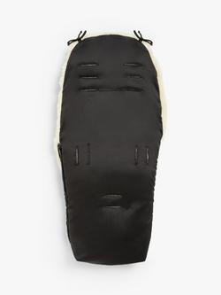 John Lewis Sheepskin Footmuff, Black - view 2, Black