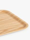 John Lewis Anti-Slip Willow Wood Large Tray, 46cm, Natural
