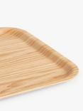 John Lewis ANYDAY Anti-Slip Willow Wood Large Tray, 46cm, Natural