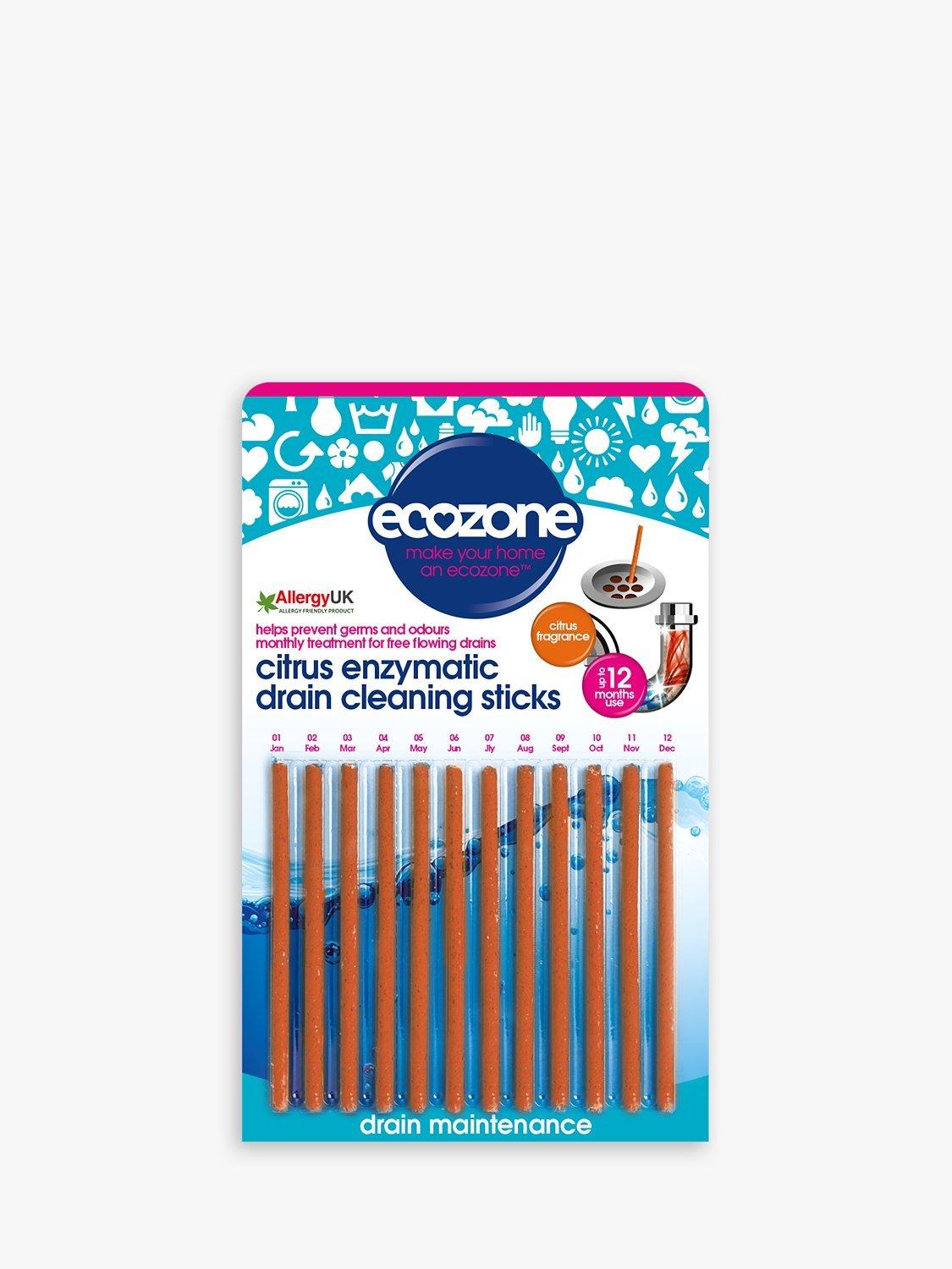 Ecozone Drain Sticks, Pack of 12