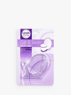 Cup & Saucer Display Stand, Clear