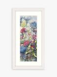 John Lewis Catherine Stephenson Floral 2 Framed Print & Mount, 43.5 x 23.5cm, Blue/Multi