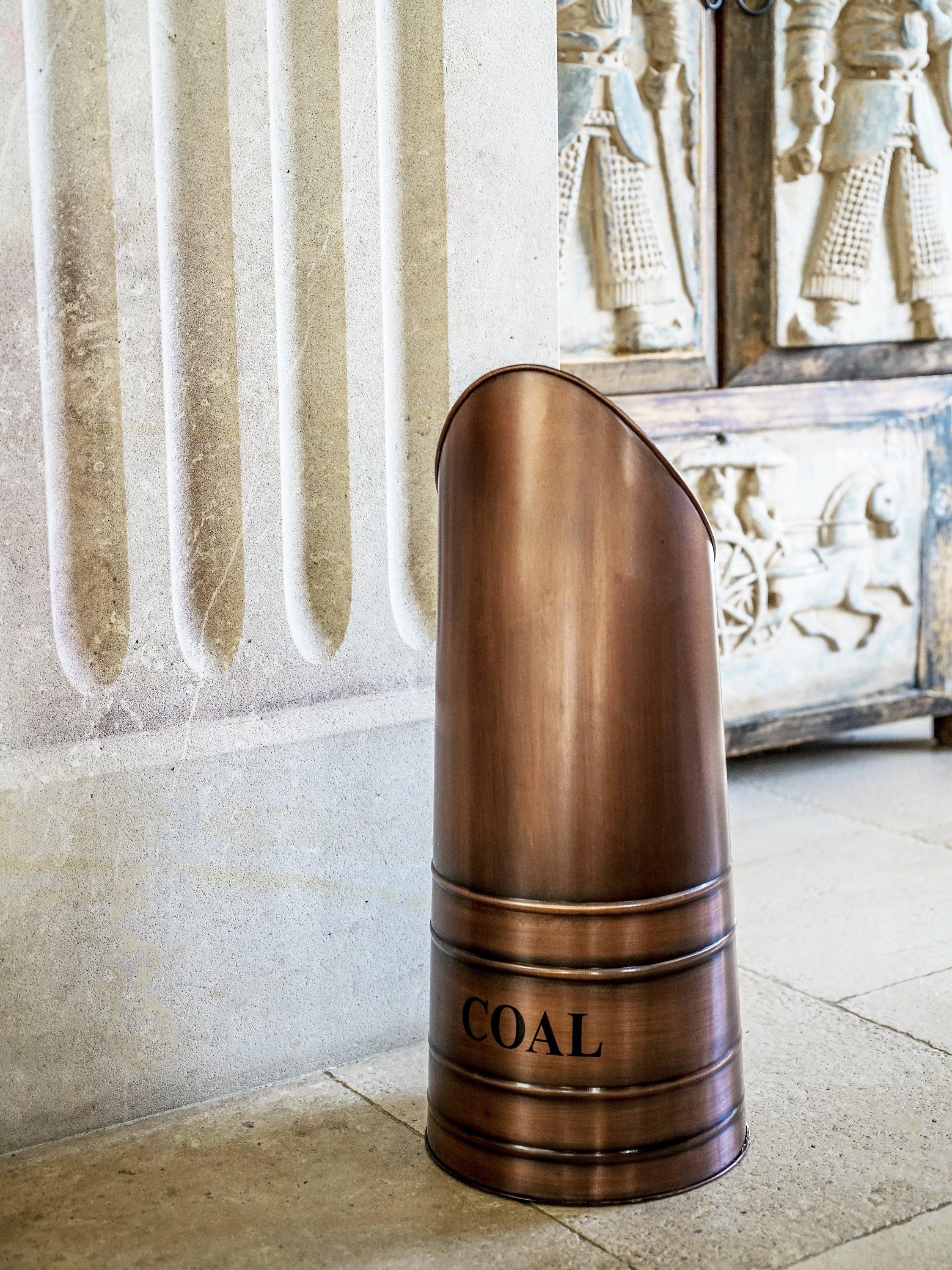 Ivyline Fireplace Coal Hood, 54cm, Antique Copper