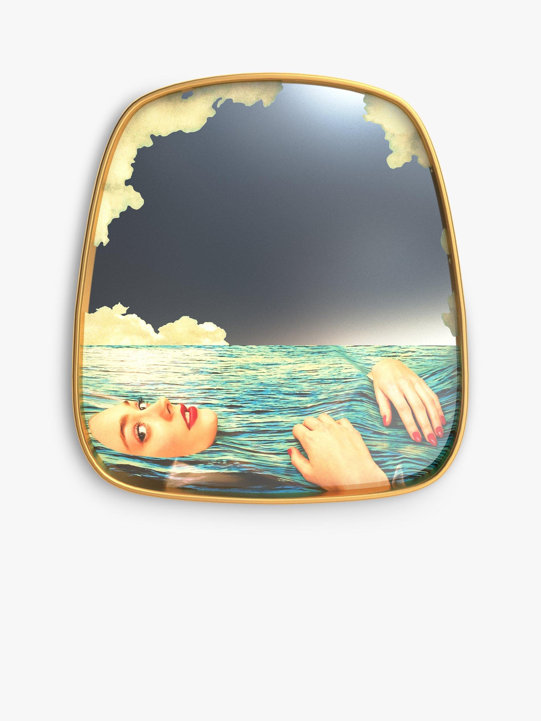 Seletti Sea Girl Mirror, 54 x 59cm, Multi