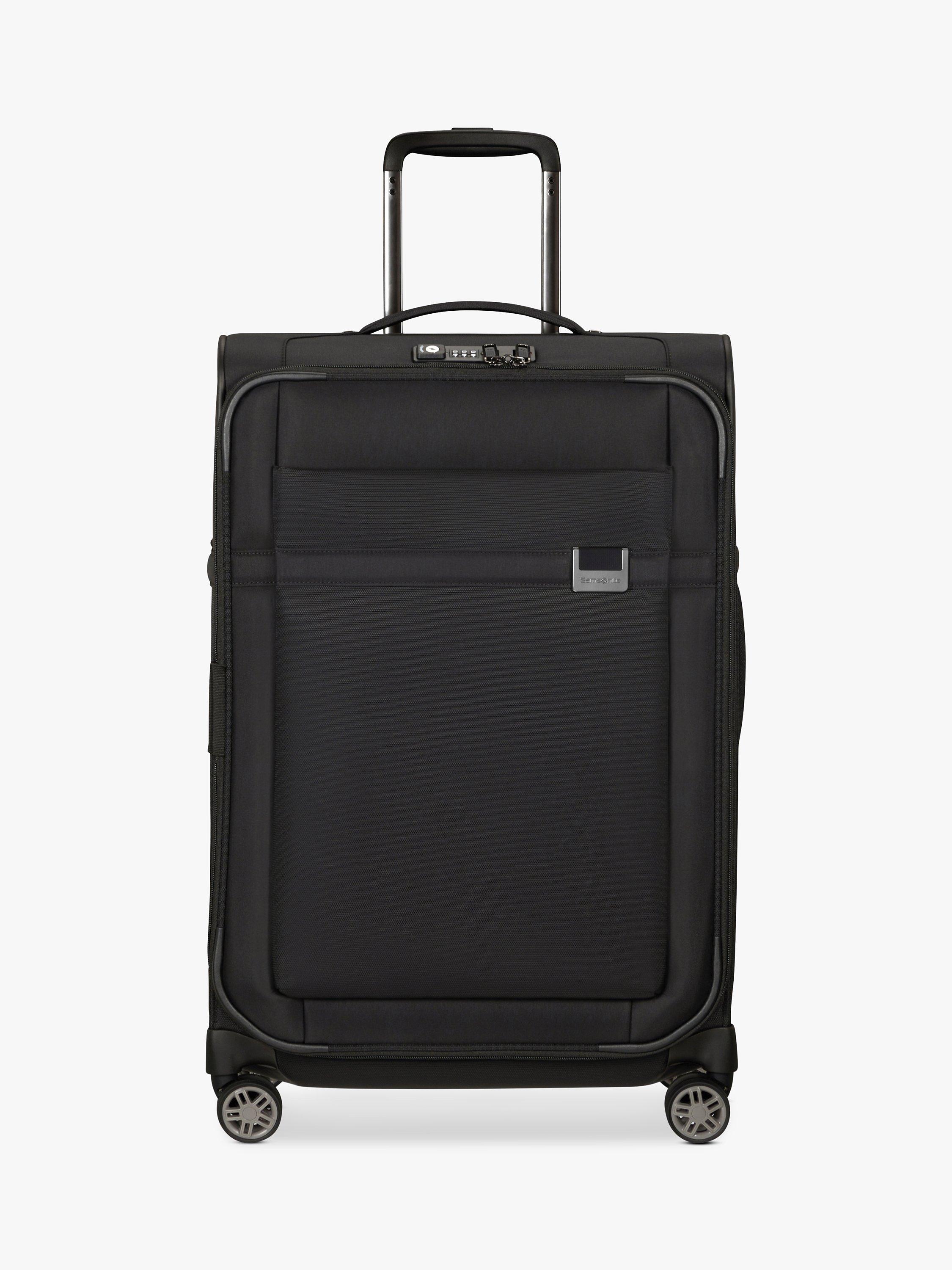 Samsonite Airea 4-Wheel 66cm Expandable Medium Suitcase, Black