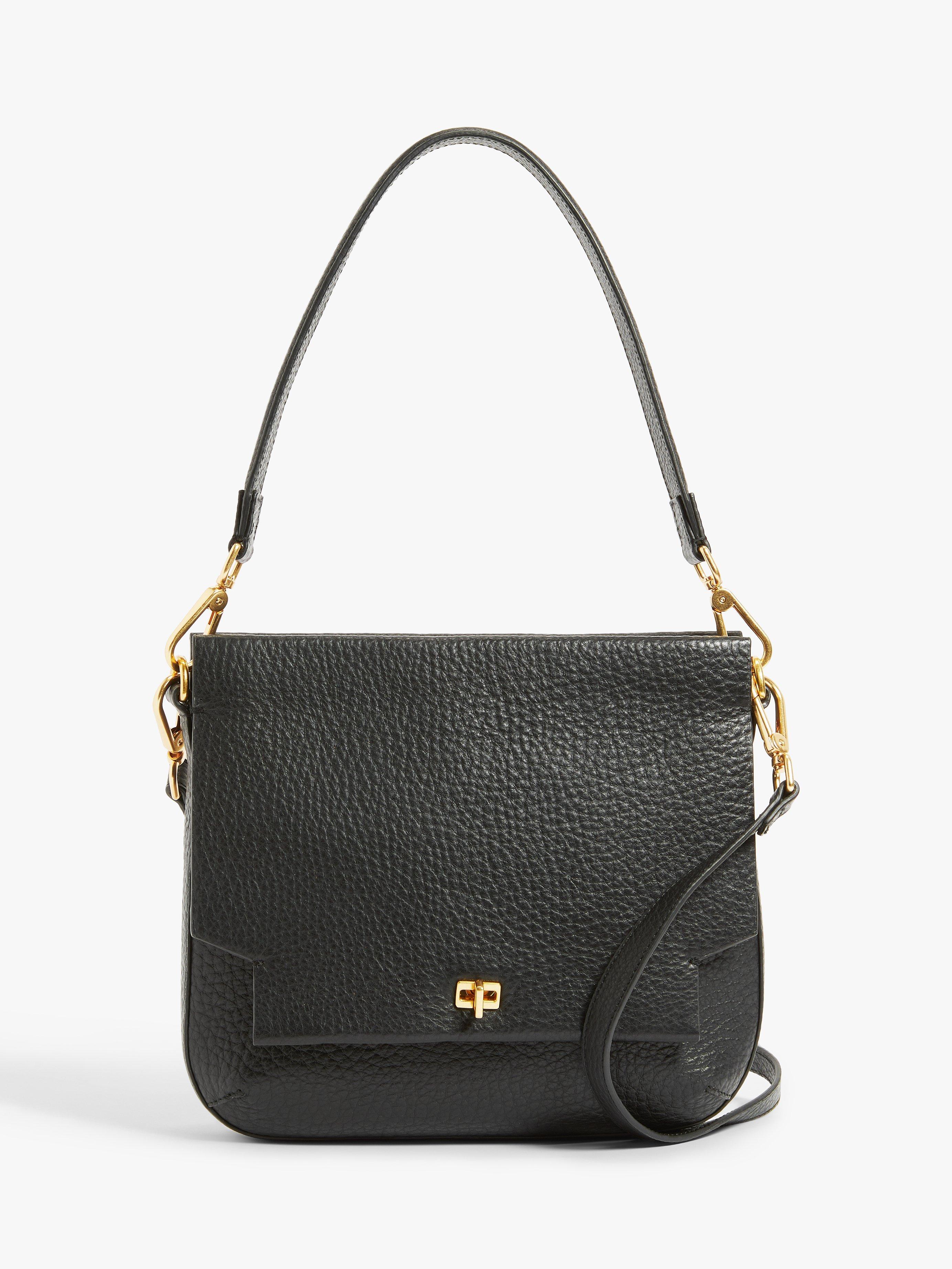 John Lewis Leather Zip Top Cross Body Bag