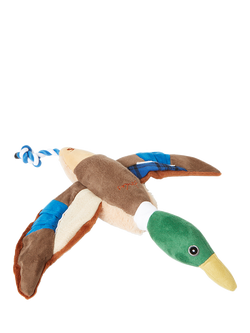 Joules Plush Printed Duck Dog Toy, Multi