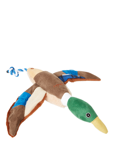 Joules Plush Printed Duck Dog Toy, Multi