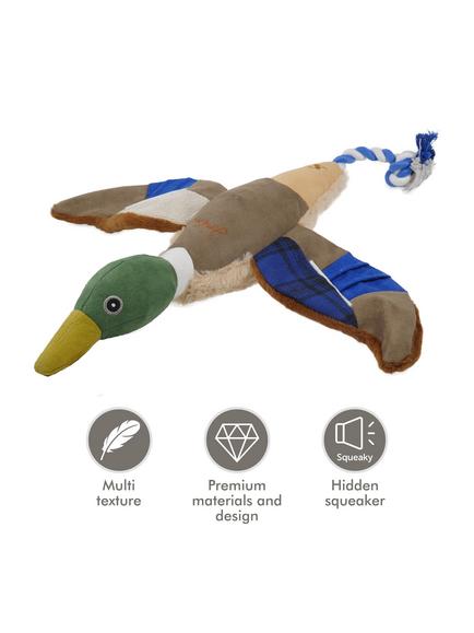 Joules Plush Printed Duck Dog Toy - view 2, Multi