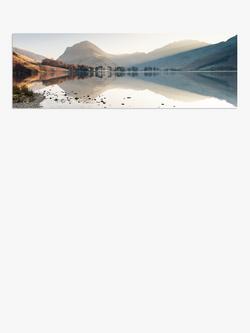 John Lewis James Bell 'Buttermere View' Landscape Stretched Canvas, 40 x 120cm, Brown/Multi, Brown/Multi