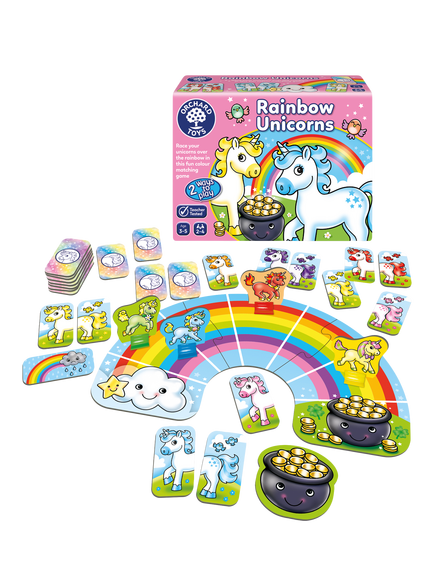 Orchard Toys Rainbow Unicorns Game - view 2, Multi