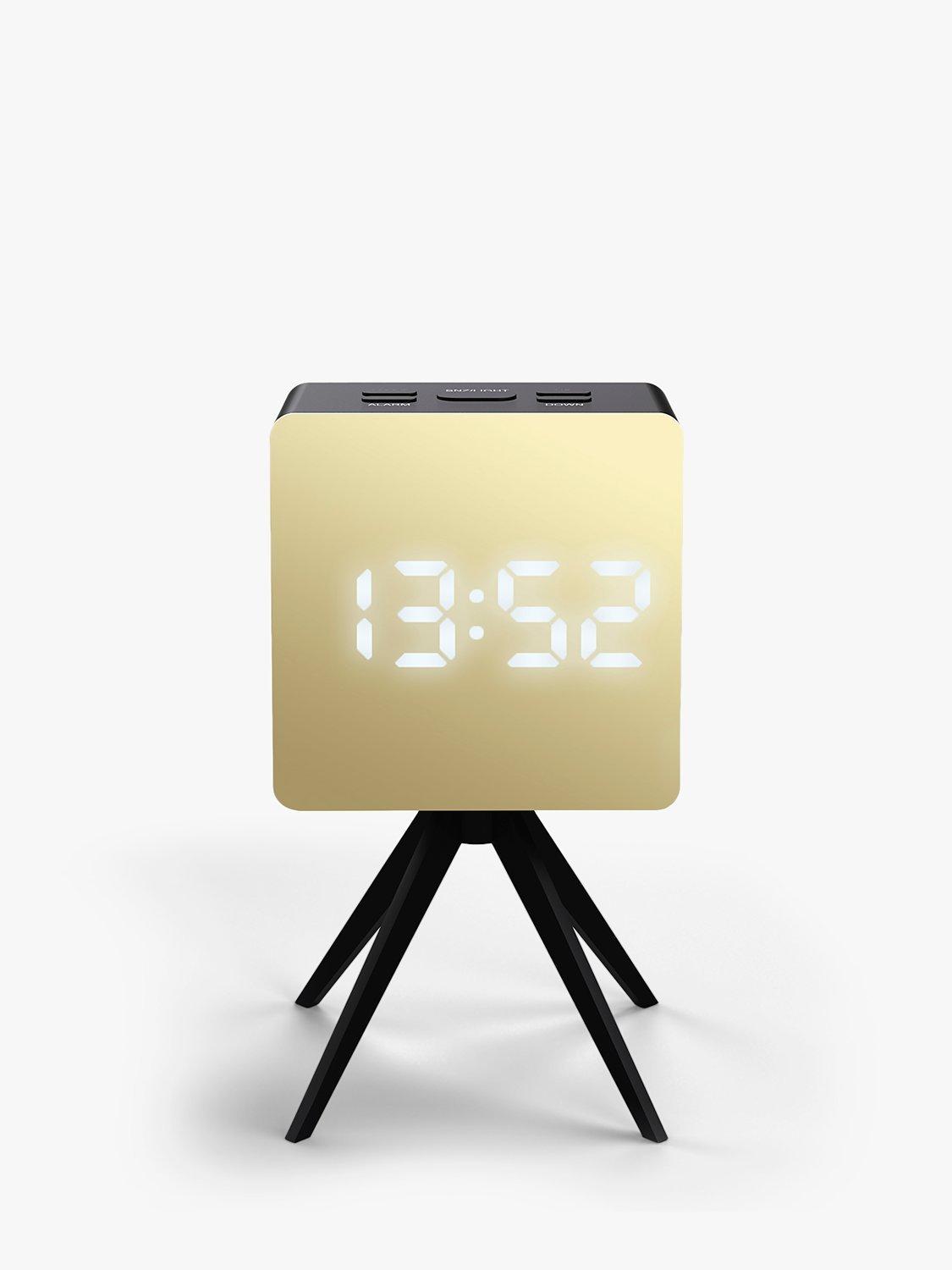 Space Hotel Droid LED Digital Alarm Clock, Gold/Black