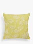 John Lewis Cow Parsley Cushion, Yellow