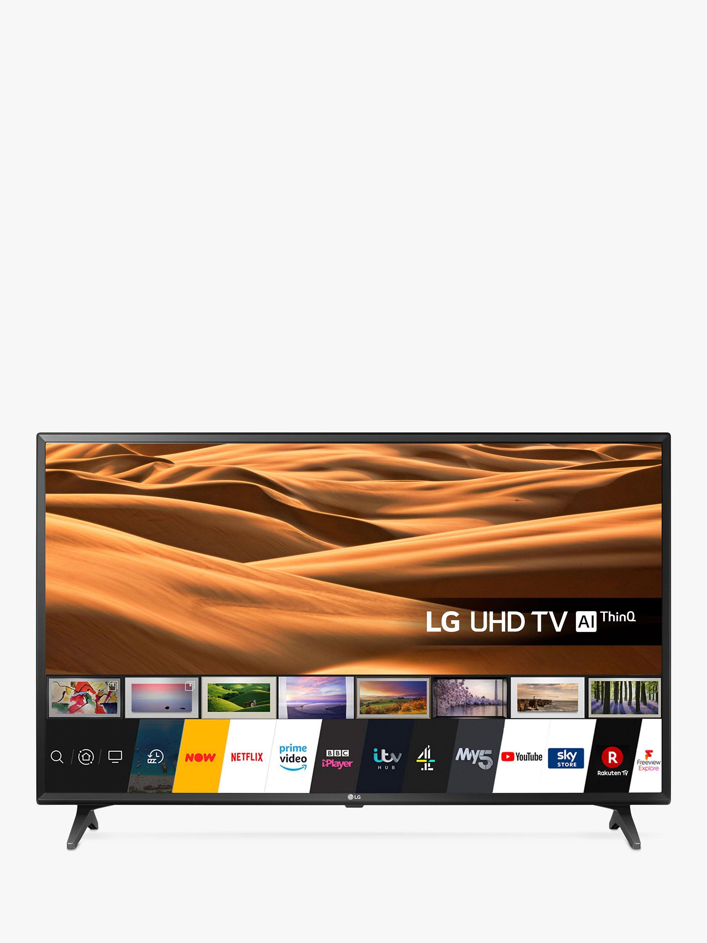 LG 49UM7050PLF (2020) LED HDR 4K Ultra HD Smart TV, 49 inch with Freeview Play/Freesat HD, Ceramic Black