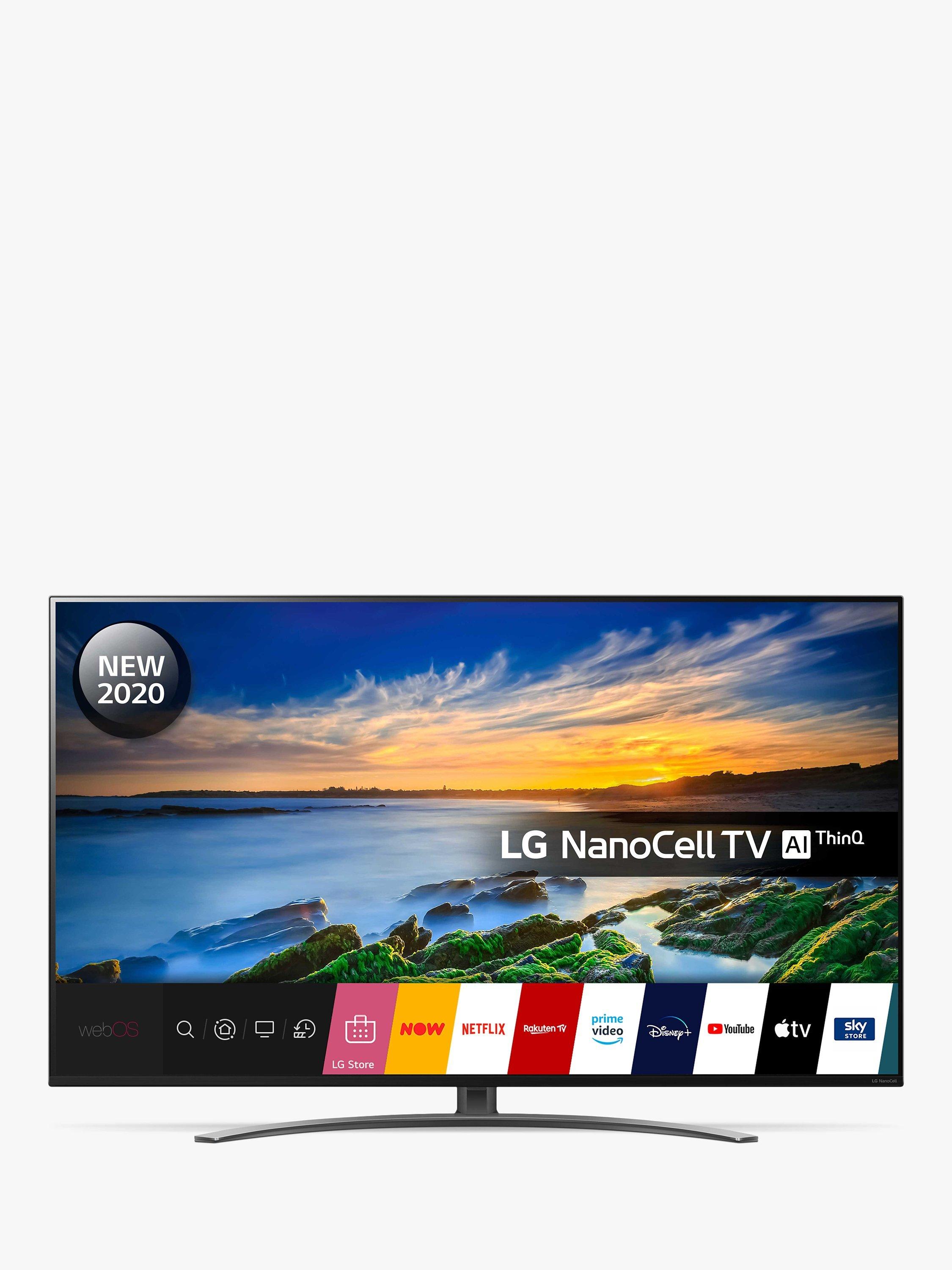 LG 65NANO866NA (2020) LED HDR NanoCell 4K Ultra HD Smart TV, 65 inch with Freeview HD/Freesat HD, Dolby Atmos & Crescent Stand, Light Black