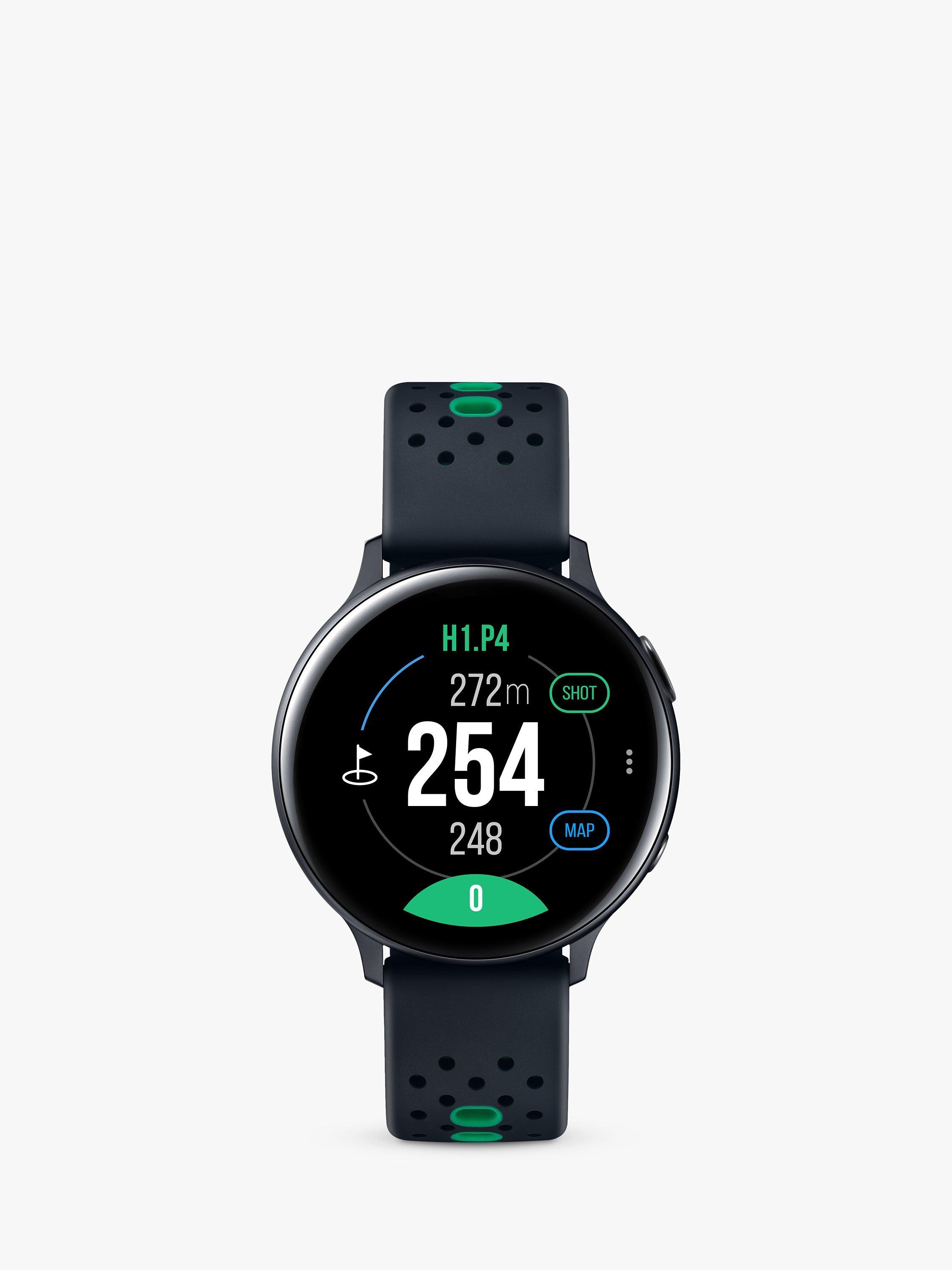 Samsung Galaxy Watch Active 2 Golf Edition, Bluetooth, 44mm, Aluminium with Silicone Strap, Aqua Black