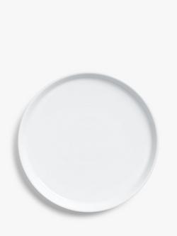John Lewis Dine Porcelain Flat Side Plate, 21.5cm, White, White