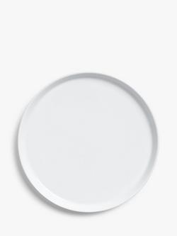 John Lewis Dine Porcelain Flat Dinner Plate, 26.5cm, White, White