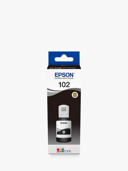 Epson EcoTank 102 Ink Bottle - view 2, Black