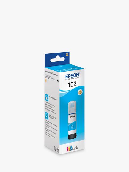 Epson EcoTank 102 Ink Bottle, Cyan