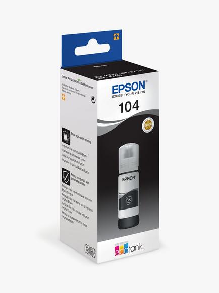 Epson EcoTank 104 Ink Bottle - view 2, Black