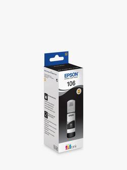 Epson EcoTank 106 Ink Bottle, Black