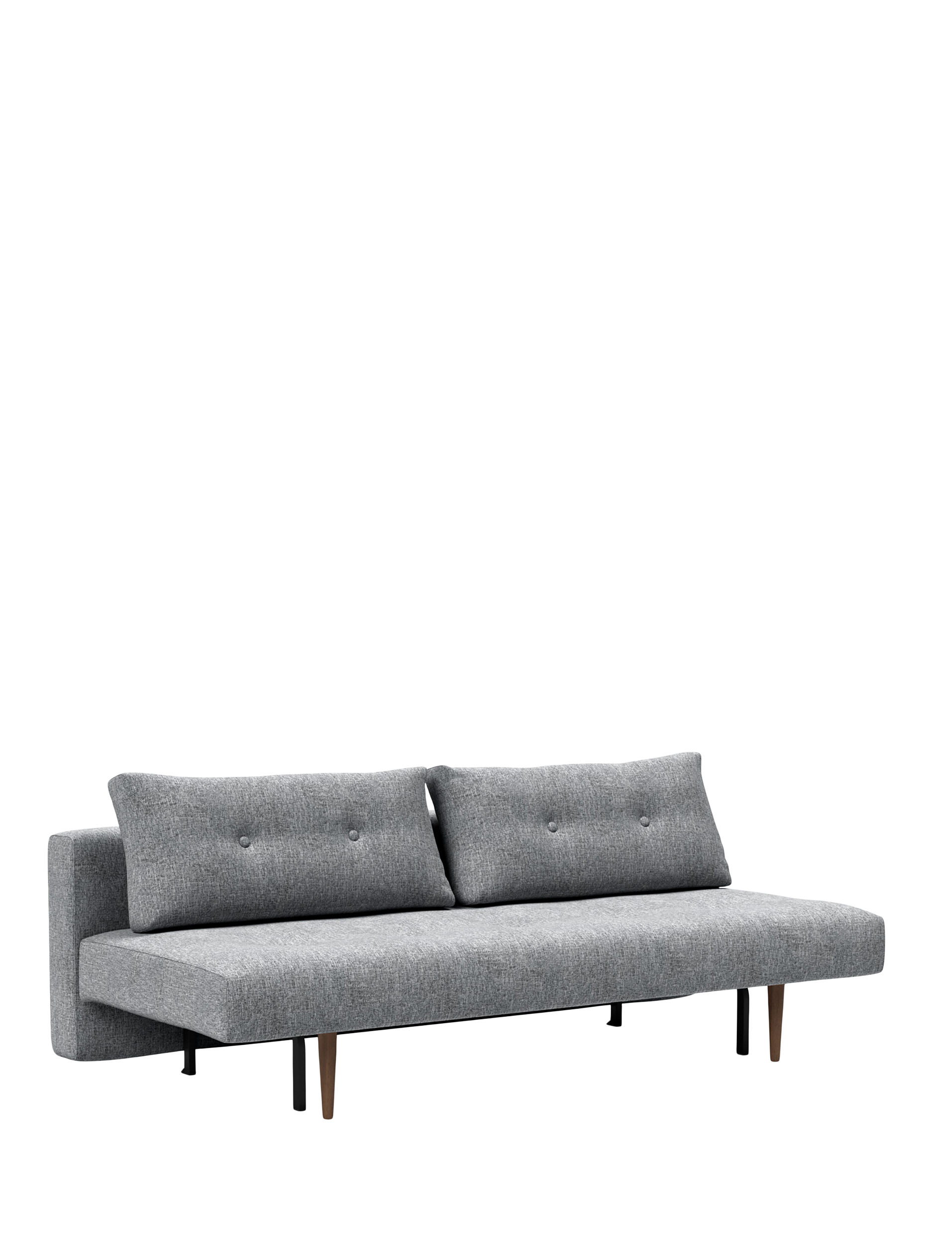 Recast Range, Innovation Living Recast Sofa Bed with Pocket Sprung Mattress, Dark Leg, Twist Granite